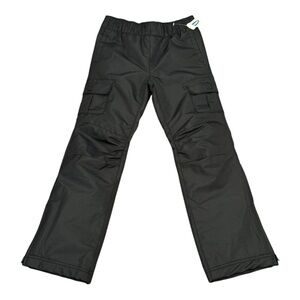 Old Navy Kids Boys Black Snow Pants Size 6-7 Band New